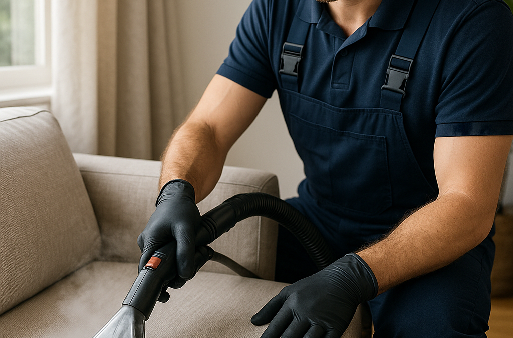 What are the advantages of steam cleaning upholstery?