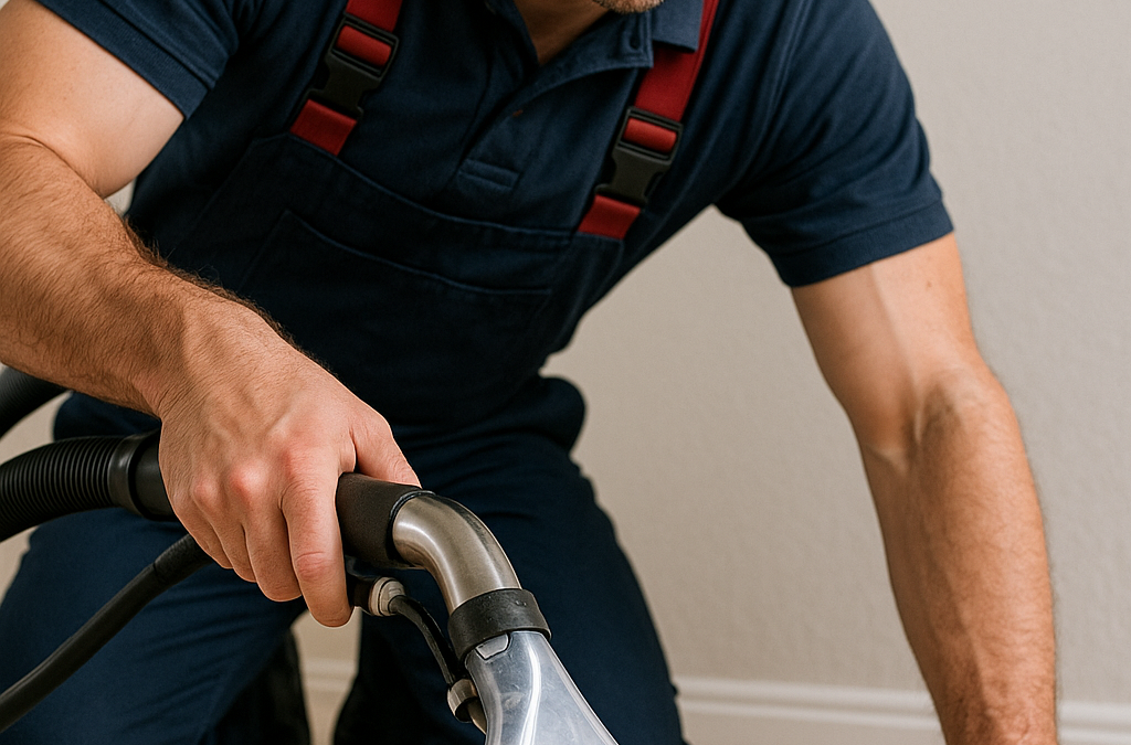 How do professionals remove tough stains from carpets?